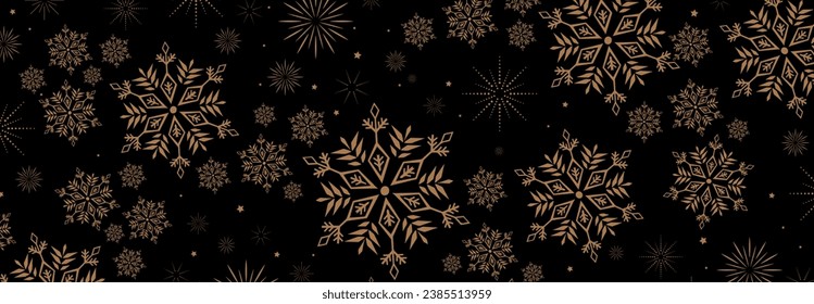 Merry christmas background with frozen snowflake