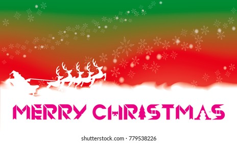 Merry Christmas background greeting card 