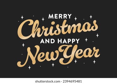 Merry Christmas Background, Happy New Year Background, Christmas Illustration, Christmas Card, Holiday Banner, Merry Christmas and Happy New Year Vector	