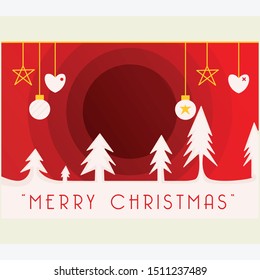 Merry Christmas Background. Horizontal christmas posters, cards, headers, website.