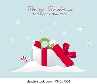 Merry Christmas Background Illustration