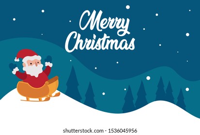 Merry christmas background illustration vector