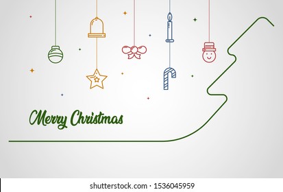 Merry christmas background illustration vector