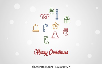 Merry christmas background illustration vector