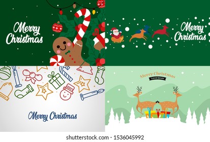Merry christmas background illustration vector