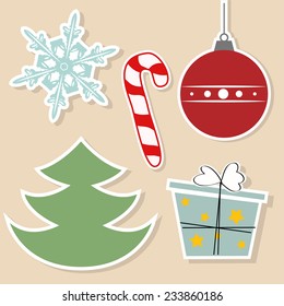 merry christmas background, illustration in vector format