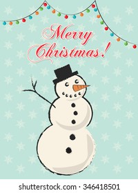 merry christmas background, illustration in vector format
