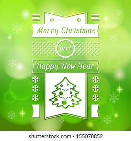 Merry Christmas background for invitation card.