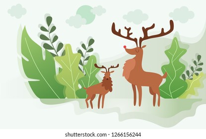 Merry Christmas background on Happy New Year with snowflakes, light, stars. Merry Christmas card. Vector Illustration 
