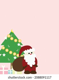 Merry christmas background, Pink christmas. Vector illustration.