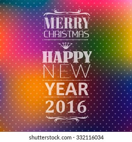 Merry Christmas background with place for your text. Grunge effects can be easily removed for a brand new, clean sign.You can replace with your own text