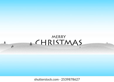 Merry Christmas background poster illustration 
