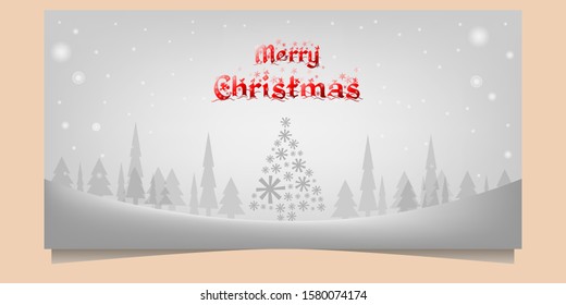 merry christmas background with snow rain. happy christmas background for event holiday. Vector background