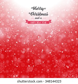 Feliz Navidad de fondo con diseño de copos de nieve