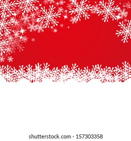 Merry Christmas background with snowflakes 