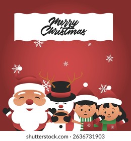 Merry christmas background for social media template  by tulangbercabang studio