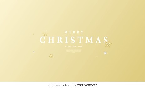 Merry Christmas background with star  ,Element in Christmas holiday , illustration Vector EPS 10