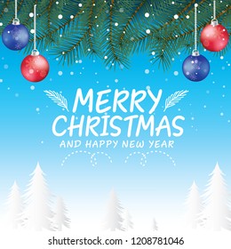 Merry Christmas background template