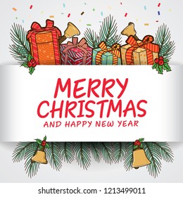 Merry Christmas background template