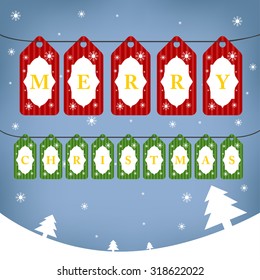 Merry Christmas Background Template.
