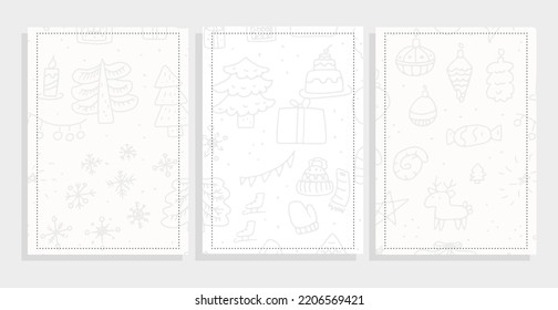 conjunto de plantillas de fondo de navidad