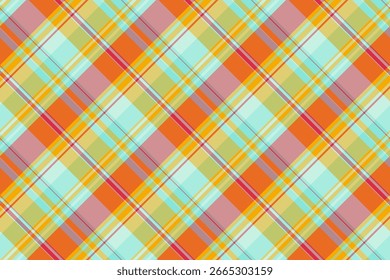 Feliz Navidad textura de fondo a cuadros, fabricación de patrón de Vector de tartán. Tejido textil Heritage a cuadros sin costuras en colores claros y amarillos.