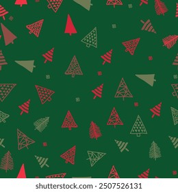Fondo de Navidades alegres, árboles de Navidad. Antecedentes del Año Nuevo.