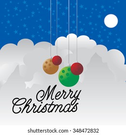 Merry Christmas background vector 