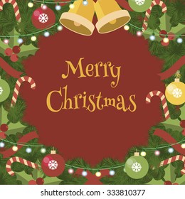 Merry Christmas background. Vector abstract background.