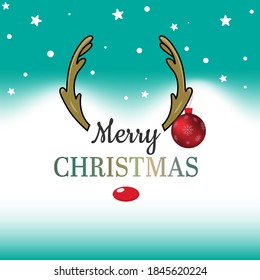 Merry Christmas background. Vector design for greeting cards, banner and poster.
