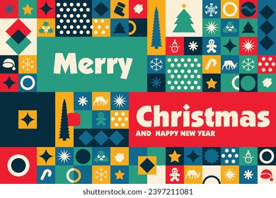 Merry Christmas Background Vector Design  