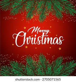 Merry Christmas background vector design