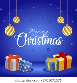 Merry Christmas background vector design