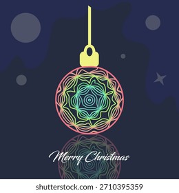 Diseño de Vector de fondo de Navidades alegres. Adorno festivo con líneas de onda abstractas. Plantilla moderna de tarjetas de felicitación de temporada navideña. EPS 10