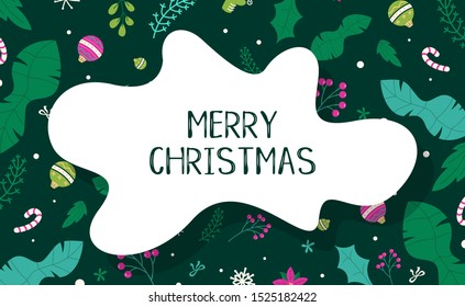 Merry christmas background vector illusration