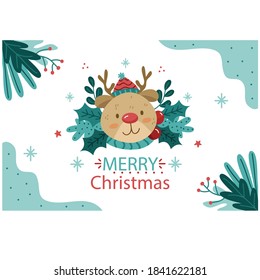 Fröhlicher Weihnachtshintergrund, Vektorgrafik