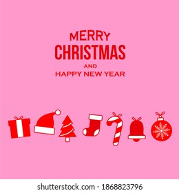merry christmas background vector illustration