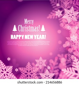 Merry Christmas background. Vector illustration
