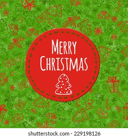 Merry Christmas  background. vector illustration