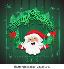 Merry Christmas Background - Vector Illustration, Graphic Design Useful For Your Design