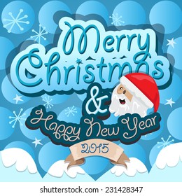 Merry Christmas Background - Vector Illustration, Graphic Design Useful For Your Design