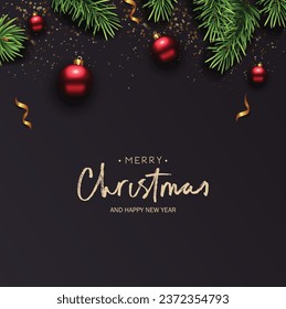 Merry Christmas background. Vector illustration