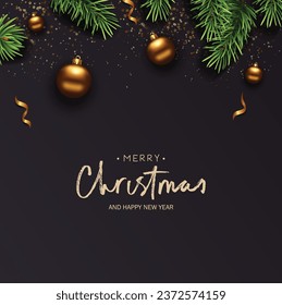 Merry Christmas background. Vector illustration