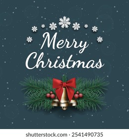 Merry Christmas background. Vector illustration.