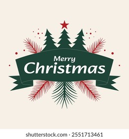 Merry Christmas background. Vector illustration.