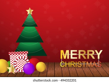 Merry christmas background vector illustration