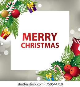 Merry Christmas background vector illustration