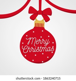 Feliz Navidad de fondo con adorno vectorial de luces navideñas. Perfecto para el diseño de tarjetas de felicitación o carteles.