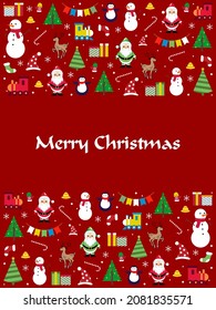merry christmas background vector. pattern background. eps vector