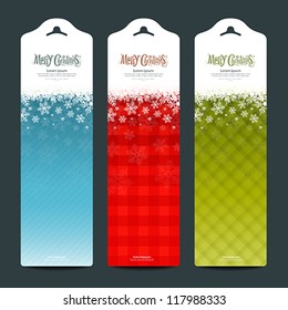 Merry Christmas background Vertical banner modern design, vector illustration